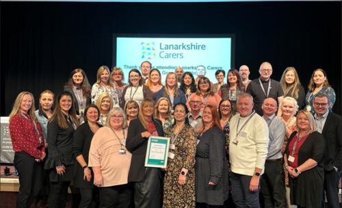Lanarkshire Carers awarded the Excellence for Carers Award